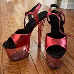 Red Pleaser Heels